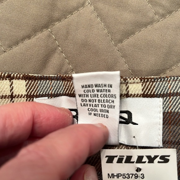 RSQ Womens Wide Leg Brown Plaid Pants/NWT/S - Picture 11 of 16